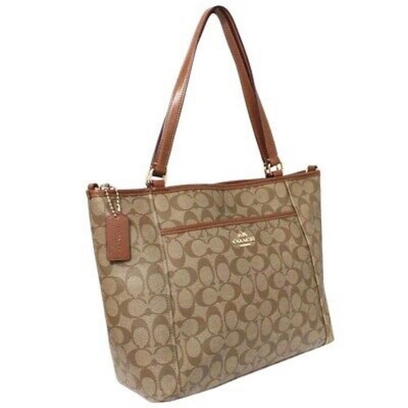 Coach Signature tote bag w/ optional long strap - Picture 2 of 5